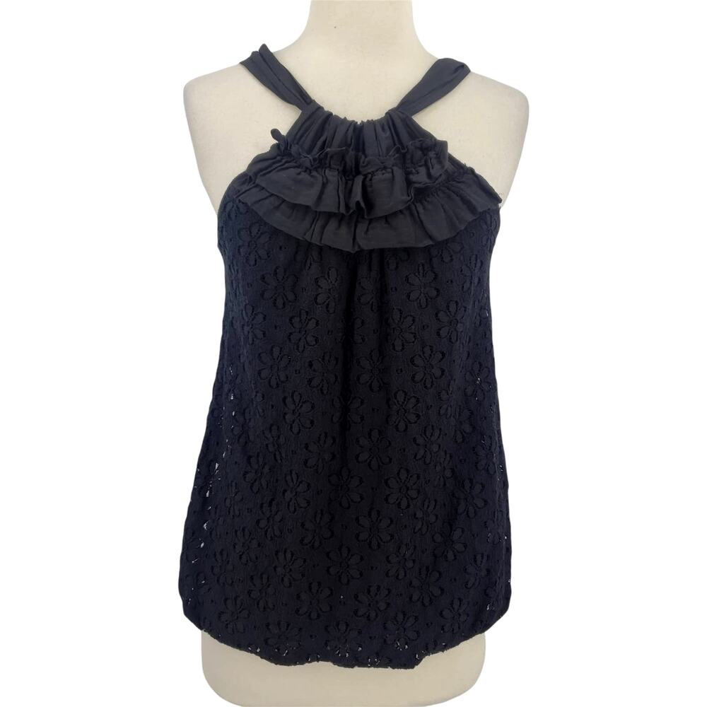 Anthropologie Ella Moss Lace Halter Top Medium